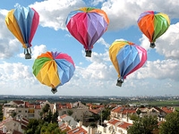 Origami Hot air balloon (outside top lock) by Yuri Shumakov on giladorigami.com