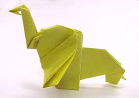 Origami Elephant by Anne LaVin on giladorigami.com