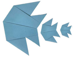 Origami Tropical fish by Tony O