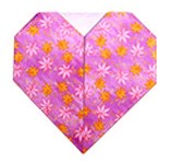 Origami Two hearts by Nick Robinson on giladorigami.com