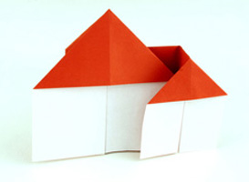 Origami Suburban house by Giles Towning on giladorigami.com