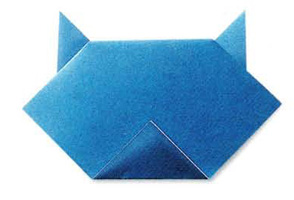 Origami Cat head by Traditional on giladorigami.com
