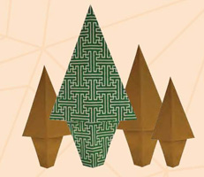 Origami Fir tree by Traditional on giladorigami.com