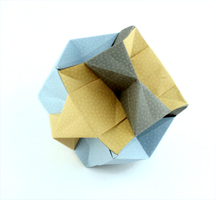 Origami Bow-tie cube by Vignesh Cumareshan on giladorigami.com