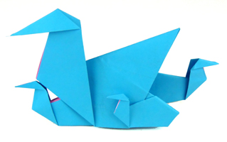 Origami Duck and ducklings by Nick Robinson on giladorigami.com