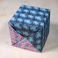 Origami Freising cube by Nick Robinson on giladorigami.com