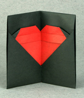 Origami Heart card by Nick Robinson on giladorigami.com