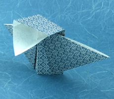 Origami Pecking bird by Nick Robinson on giladorigami.com
