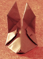 Origami Rabbit head by Nick Robinson on giladorigami.com