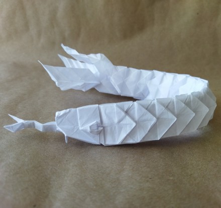 Origami Quetzalcoatl by Miguel F. Romero on giladorigami.com