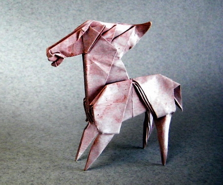 Origami Horse by Christophe Boudias on giladorigami.com