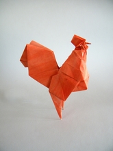 Origami Cock by Nguyen Vo Hien Chuong on giladorigami.com