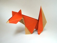 Origami Fox by Watanabe Dai on giladorigami.com