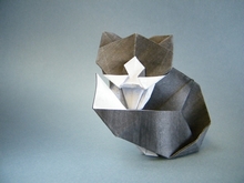 Origami Norwegian forest cat by Roman Diaz on giladorigami.com
