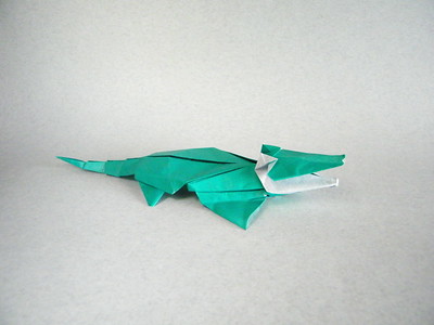 Origami Crocodile by Oriol Esteve on giladorigami.com