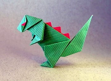 Origami Godzilla by Oriol Esteve on giladorigami.com