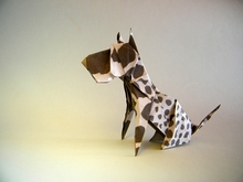 Origami Great dane by Seth M. Friedman on giladorigami.com