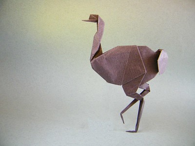 Origami Ostrich by Juan Gimeno on giladorigami.com