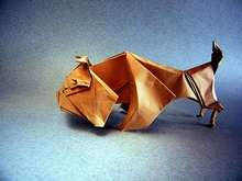 Origami Bulldog by Kunsulu Jilkishiyeva on giladorigami.com