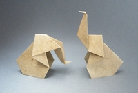 Origami Elephant by Kunihiko Kasahara on giladorigami.com