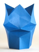 Origami Poseidon statue by Kunihiko Kasahara on giladorigami.com