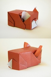 Origami French bulldog by Kimura Yoshihisa on giladorigami.com