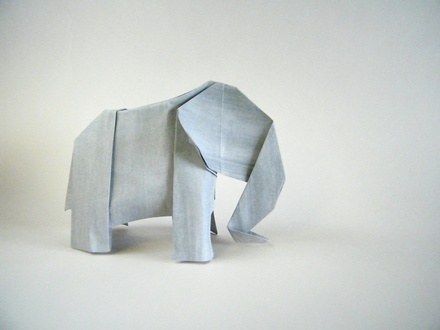 Origami Elephant by Jens Kober on giladorigami.com