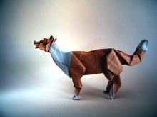 Origami Border collie by Ronald Koh on giladorigami.com