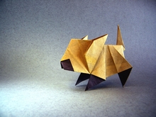 Origami Kitten by Jason Ku on giladorigami.com