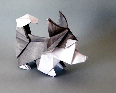 Origami Husky by Sebastien Limet (Sebl) on giladorigami.com