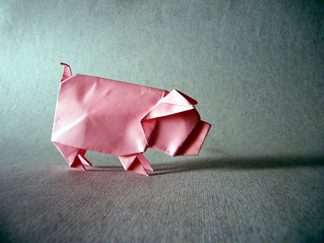 Origami Pig by Matsuno Yukihiko on giladorigami.com