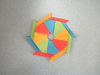 Origami Pinwheel-ring-pinwheel by Robert Neale on giladorigami.com