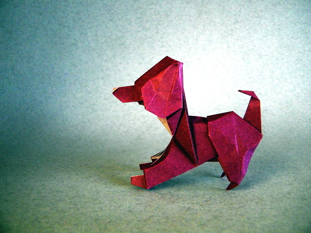 Origami Puppy by Jaime Nino Bernal on giladorigami.com