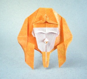 Origami Pharaoh mask by Celestino Picazo on giladorigami.com