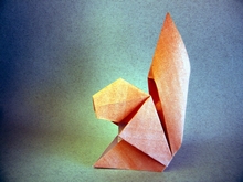 Origami Squirrel by Nick Robinson on giladorigami.com