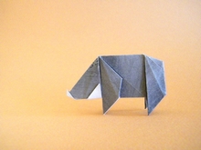 Origami Wild boar by Sakurai Ryosuke on giladorigami.com
