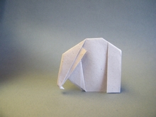 Origami Baby elephant by John Smith on giladorigami.com