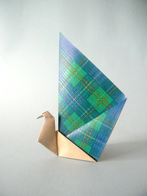 Origami Peacock by Nicolas Terry on giladorigami.com