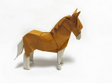Origami Pony (3D version) by Fumiaki Kawahata on giladorigami.com