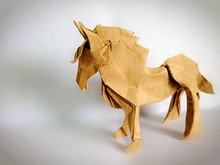 Origami Pony by Fumiaki Kawahata on giladorigami.com