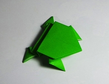 Origami Jumping frog by Traditional on giladorigami.com
