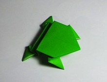 Origami Jumping Frog by Traditional on giladorigami.com