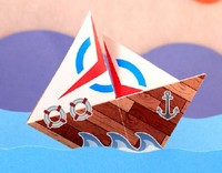 Origami Sailboat - Origami USA logo by Traditional on giladorigami.com