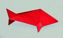 Origami Goldfish by John Montroll on giladorigami.com