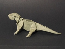 simple origami lizard