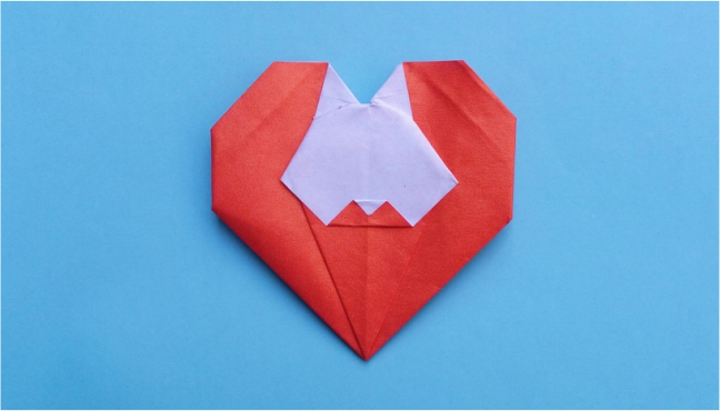 Origami Rabbit in heart by Hadi Tahir on giladorigami.com