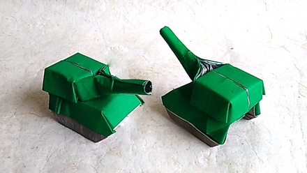 Origami Tank by Hadi Tahir on giladorigami.com