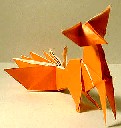 Origami Fox - 9 tailed by Fumiaki Kawahata on giladorigami.com