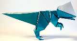 Origami Pachycephalosaurus by Fumiaki Kawahata on giladorigami.com