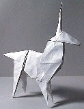 Origami Unicorn by Fumiaki Kawahata on giladorigami.com